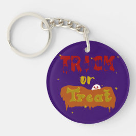 Trick or treat Funny Boo Halloween Sleutelhanger