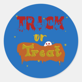 Trick or treat Funny Boo Halloween Sticker