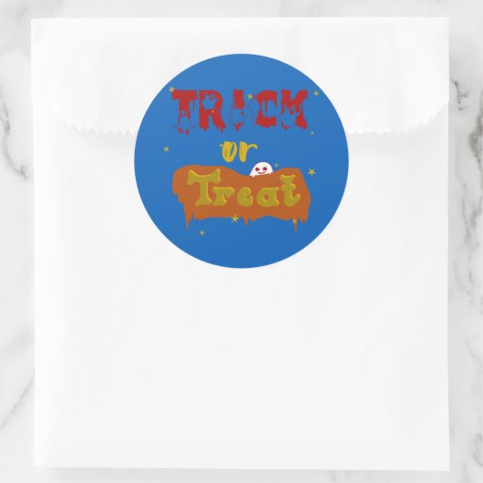 Trick or treat Funny Boo Halloween Sticker (Tas)