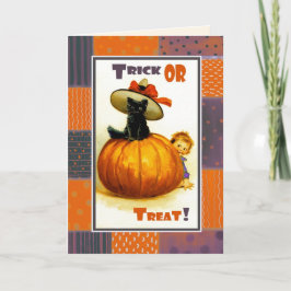 Trick or treat! Funny Kind Halloween Kaart