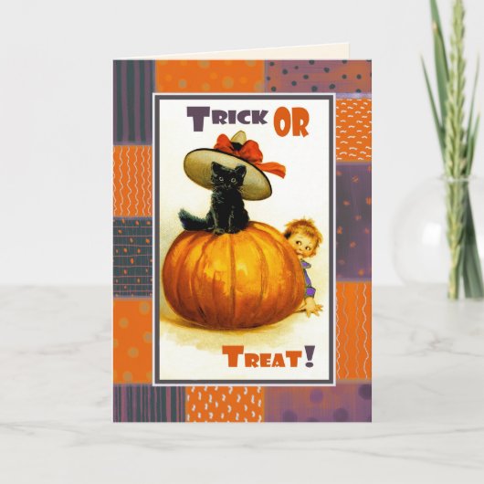 Trick or treat! Funny  Kind Halloween Kaart (Voorkant)