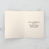 Trick or treat! Funny  Kind Halloween Kaart (Binnen)