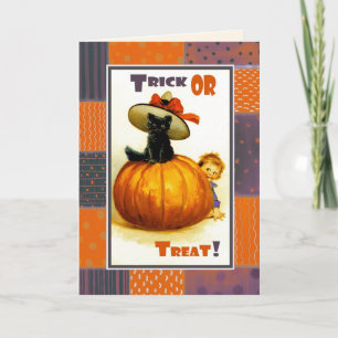 Trick or treat! Funny  Kind Halloween Kaart