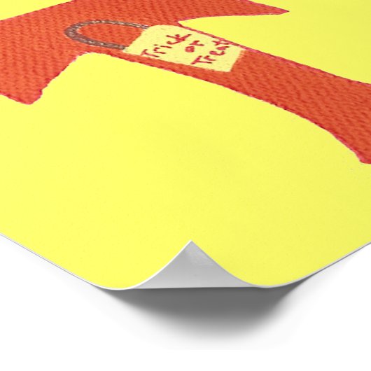 Trick or treat Gedecormeerde Halloween Posters (Hoek)