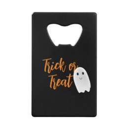 Trick or Treat Geest Halloween Creditkaart Flessenopener