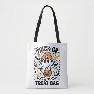 Trick or Treat Geest met Zak Tote Bag