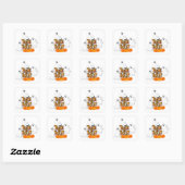 Trick or Treat Geest Vierkante Sticker (Vel)