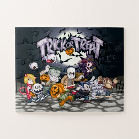 Trick or Treat Geesten Puzzel (Horizontaal)