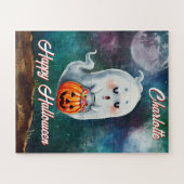 Trick or treat, Geesten zijn lief blij Halloween Legpuzzel (Horizontaal)