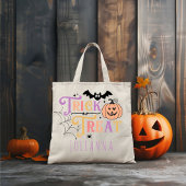 Trick or treat Gepersonaliseerde Halloween Snoep t Tote Bag
