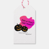 Trick or treat? Gewoon traktaties! Cadeaulabel (Voorkant)