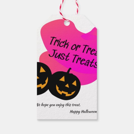 Trick or treat? Gewoon traktaties! Cadeaulabel (Achterkant)