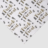 Trick or treat Ghost Chic Modern Halloween Party Tissuepapier (Detail)