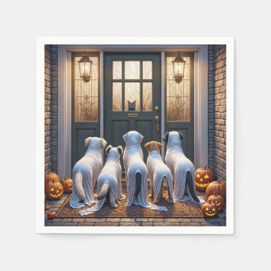 Trick or treat Ghost Dogs Servet (Voorkant)