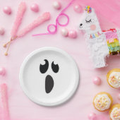 Trick or treat Ghost Face Halloween Party Papieren Bordje (Feest)