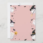 Trick or treat Ghost Halloween Party Verjaardag Kaart (Achterkant)