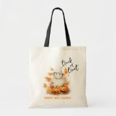 Trick or treat Ghost Herfst Pumpkins Happy Hallowe Tote Bag (Voorkant)
