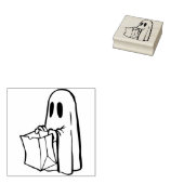 Trick or treat Ghost Illustratie Kunststempel Rubberstempel (Gestempeld)