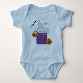 Trick or treat Ghost in Bag Baby Bodysuit