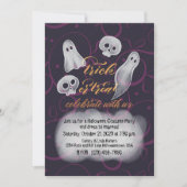 Trick or treat Ghost Party Uitnodigen Kaart (Voorkant)