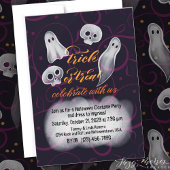 Trick or treat Ghost Party Uitnodigen Kaart