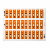 Trick or treat Ghost Schattige Halloween Retour Ad Etiket (Full Sheet)