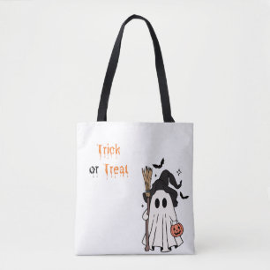 Trick or Treat Ghost Shoulder Bag Tote Bag