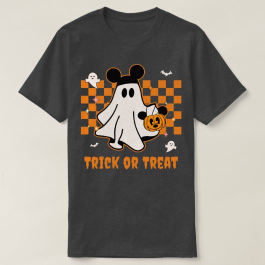 Trick or treat Ghost T-shirt (Design voorkant)