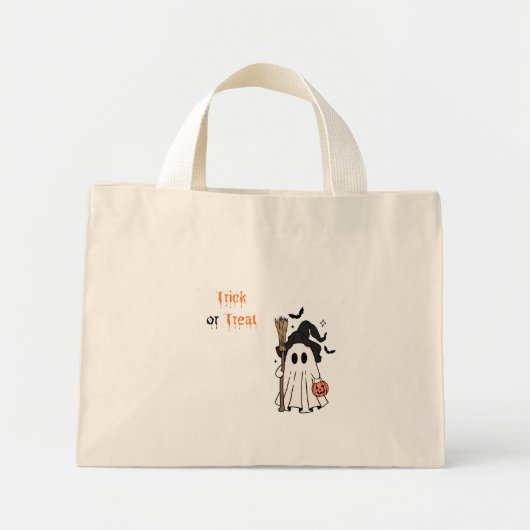 Trick or Treat Ghost Tote Bag (Voorkant)