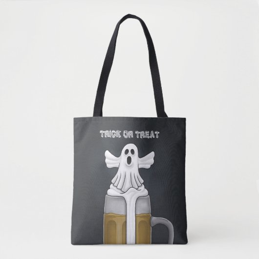 Trick or treat Ghost Tote Bag (Voorkant)