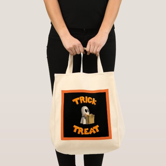 Trick or treat Ghost - Tote Bag (Voorkant (product))