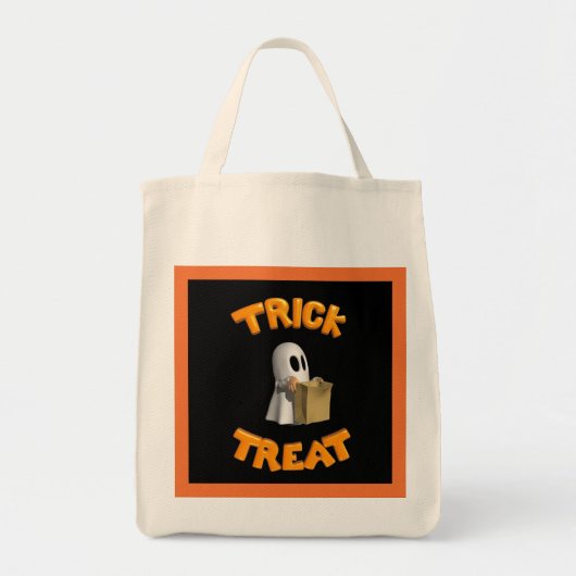 Trick or treat Ghost - Tote Bag (Voorkant)