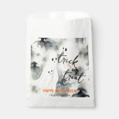 Trick or treat Ghosts gepersonaliseerd Happy Hallo Bedankzakje (Voorkant)