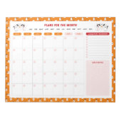 Trick or treat Ghosts Maandelijks te doen Lijst Pl Notitieblok (Voorkant)