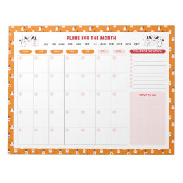 Trick or treat Ghosts Maandelijks te doen Lijst Pl Notitieblok