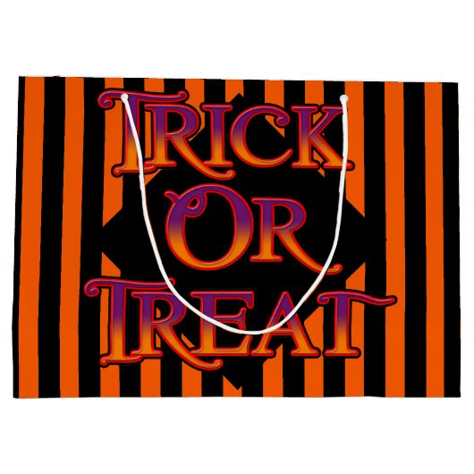 Trick or treat Gift Bag Groot Cadeauzakje (Achterkant)