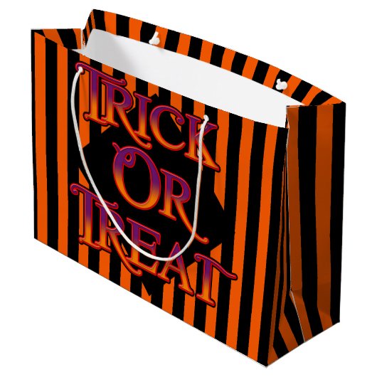 Trick or treat Gift Bag Groot Cadeauzakje (Achterkant Gekanteld)