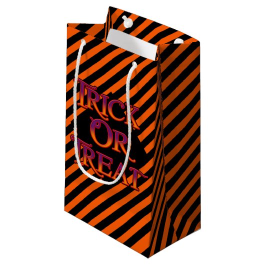 Trick or treat Gift Bag Klein Cadeauzakje (Voorkant Gekanteld)