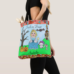 Trick or treat Girlprinses Halloween Snoep Tote Bag