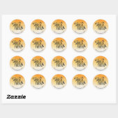 Trick or Treat Glitterende Halloween Ronde Sticker (Vel)