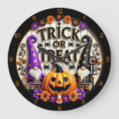 Trick or treat Gnome Grote Klok (Voorkant)