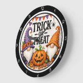 Trick or Treat Gnome Halloween Grote Klok (Hoek)