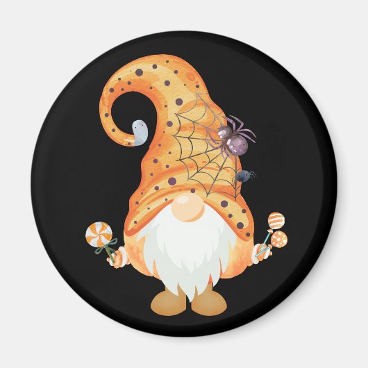 Trick or treat Gnome Magneet (Voorkant)