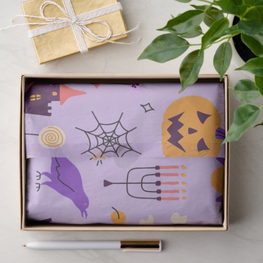 Trick or treat gotische decoupage tissuepapier (Geschenk)