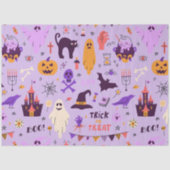 Trick or treat gotische decoupage tissuepapier (Voorkant)