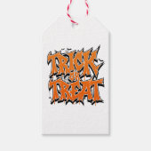 Trick Or Treat Graffiti Cadeaulabel (Voorkant)
