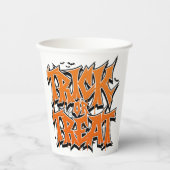 Trick Or Treat Graffiti Papieren Bekers (Voorkant)