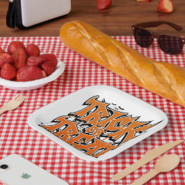 Trick Or Treat Graffiti Papieren Bordje