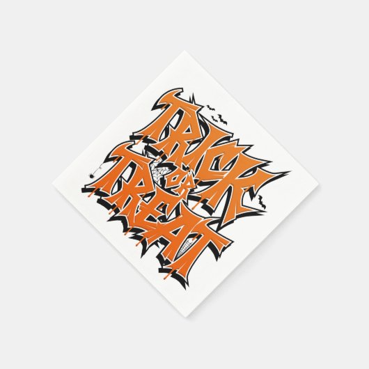 Trick Or Treat Graffiti Servet (Hoek)