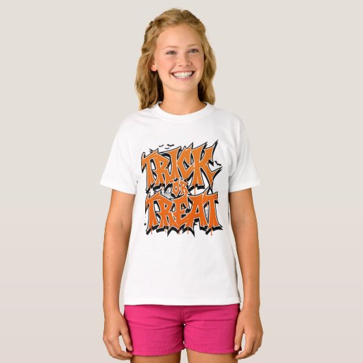 Trick Or Treat Graffiti T-shirt (Voorkant volledig)